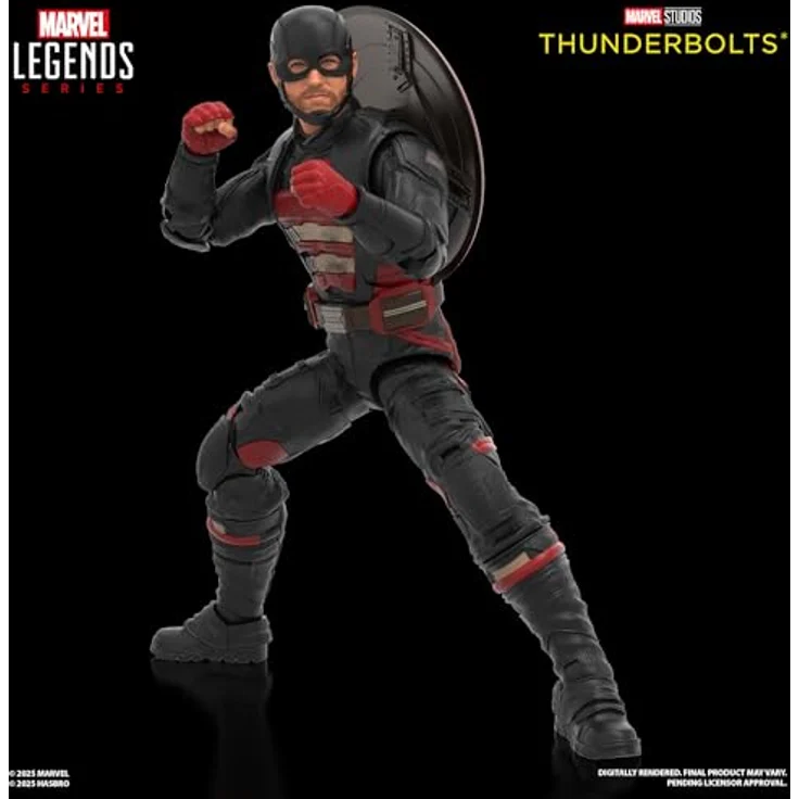 Hasbro Marvel Legends Series John F. Walker und Sentry Action-Figuren mit 5 Zubehörteilen, 15 cm groß, filmgetreues Design – Bild 2