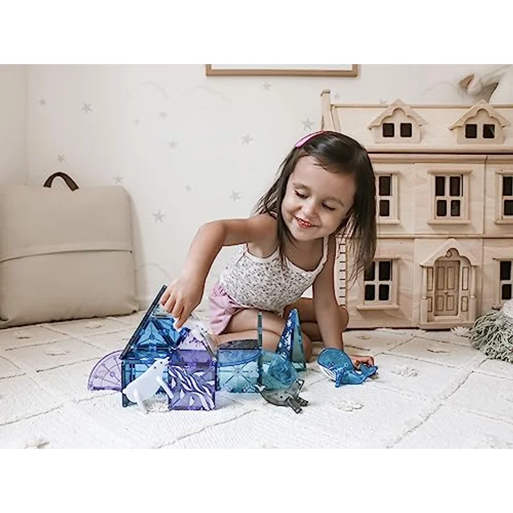 Magna-Tiles Arctic Animals 25-teiliges Set - magnetischen 3D-Bausteinen in klaren Farben, fördert spielerisches Lernen – Bild 3