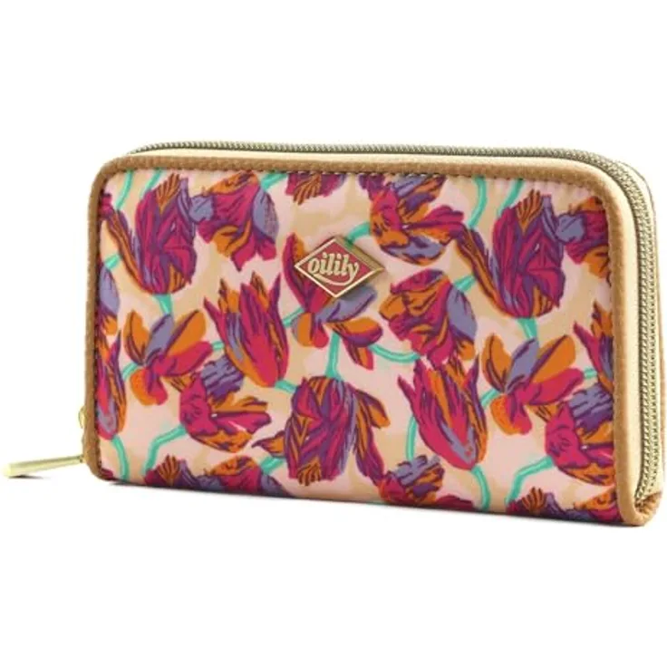Oilily Zana Geldbörse 16 cm, Kinderportemonnaie aus 100% Polyester, rosa