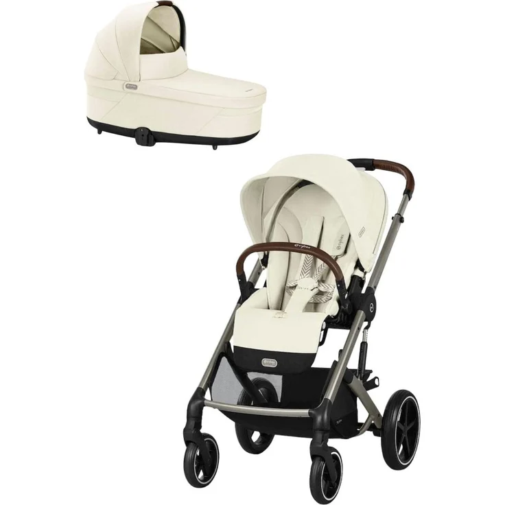 Cybex Balios S Lux, 2in1 Kombikinderwagen inkl. Babywanne, vielseitig und bequem, schwarz