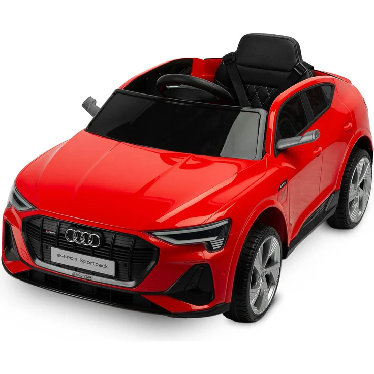 Toyz AUDI ETRON Sportback rot, Elektroauto für Kinder mit Allradantrieb und LED-Lichtern