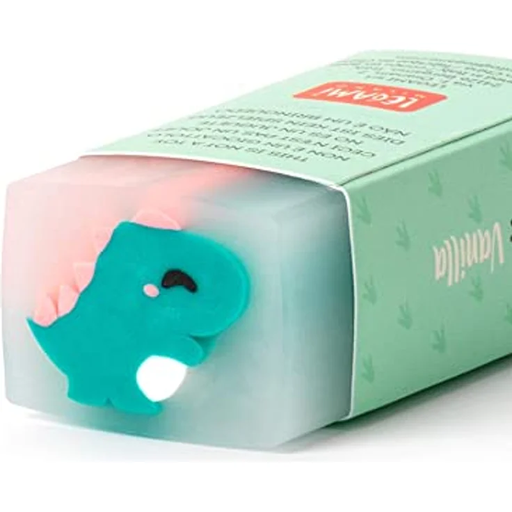 Legami - Duftgummi, Jelly Friends, 2,2 x 5 cm, Dino-Thema, Vanille-Aroma, weich und sauber - Preisvergleich – Bild 2