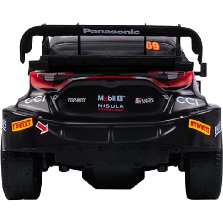 Nikko Night Mode RC- Toyota GR #69 Rovanperä, ferngesteuertes Auto im Maßstab 1:18 mit LED-Rennlichtern und 2,4 GHz Präzisionscontroller – Bild 7