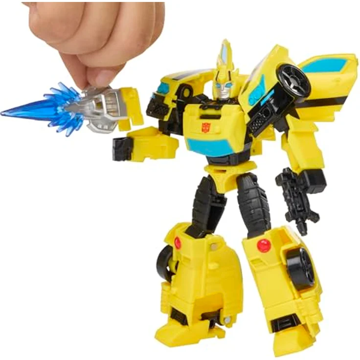 Hasbro Transformers Prime Changers Bumblebee, 2-in-1 Actionfigur mit 18-Schritt-Verwandlung, 13 cm, inkl. Blaster- und Energon Stinger-Accessoires, ab 6 Jahren – Bild 4