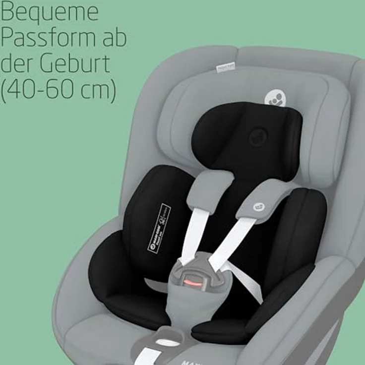 Maxi-Cosi Pearl 360 Einlage für Neugeborene, Waschmaschinengeeignet, schwarz – Bild 2