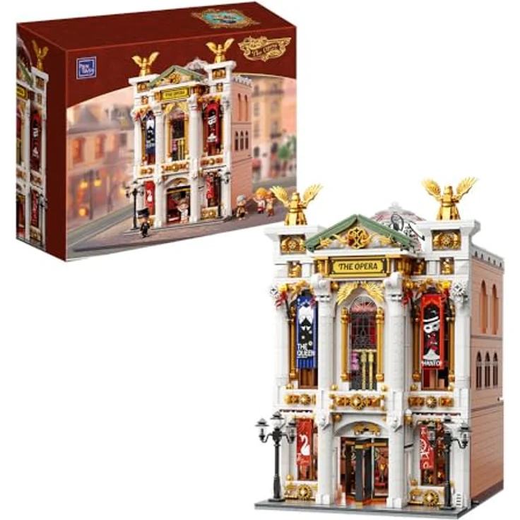 Pantasy The Opera, Klemmbaustein-Set mit 3518 Teilen, historische Theaterarchitektur, 5 Minifiguren, drehbare Türen und Wendeltreppen – Bild 1