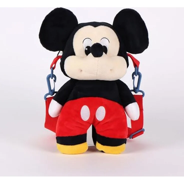 Cerda Handtasche Mickey Mouse, Weiche Plüsch-Tasche mit verstellbarem Schulterriemen, 14 × 28 × 11 cm, 161 g – Bild 2