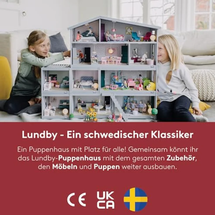 Lundby Haustiere für Puppenhaus - 9-teilig - Puppenhauszubehör - Hund - Katze - Kaninchen - Figure - Tier - Kätzchen - Welpen - Zubehör - ab 4 Jahre - Minipuppen 1:18 – Bild 5