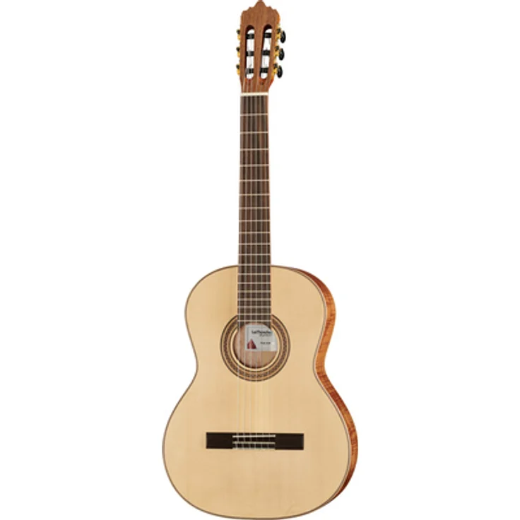 La Mancha Rubi SMX/63, 7/8 Konzertgitarre mit massiver deutscher Fichte, Natur/dark stained matt Finish, 630mm Mensur