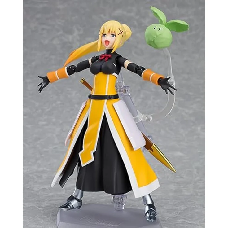 Max Factory Kono Subarashii: Sekai ni Shukufuku Wo!: Darkness Figma Actionfigur mit beweglichen Gelenken, drei Gesichtsplatten, Schwert und beweglichem Ständer – Bild 5