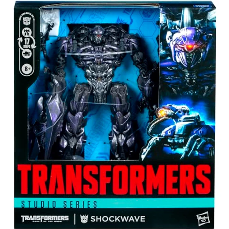 Transformers Studio Series Leader-Klasse Shockwave, 21,5 cm Action-Figur aus "Die dunkle Seite des Mondes", 2 Modi, beweglich, mit Zubehör – Bild 4