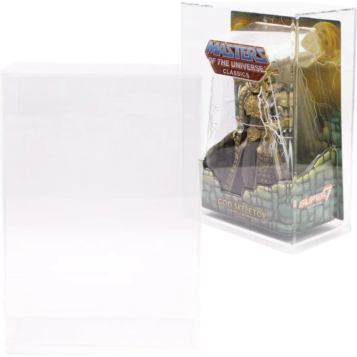 Morax 3x Acryl Case Schaukasten für Classic Gold Figuren MS-18373, stabile Aufbewahrungsbox mit sicherem Halt, Maße 25,3 x 17,6 x 10 cm