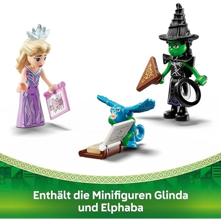 LEGO Wicked Emerald City & Kiamo Ko Castle, Bau- und Spielset mit Elphaba- und Glinda-Minifiguren, fliegendem Affen und Zubehör, für Kinder ab 9 Jahren, 75689 – Bild 5