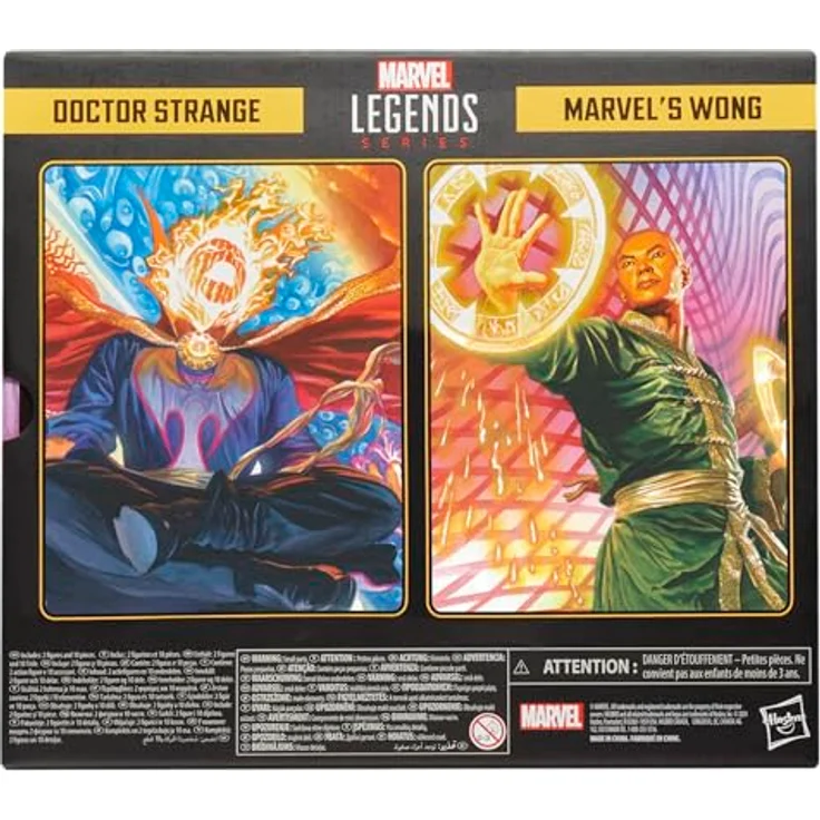 Marvel Legends Series Doctor Strange, Wong und Bats, Action-Figuren mit 20 Bewegungspunkten und 10 Accessoires – Bild 4