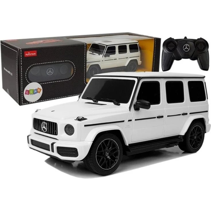 Wisam Mercedes AMG G63, ferngesteuertes Auto RC Weiß im Maßstab 1:24, robust mit Sound- und Beleuchtungsfunktionen