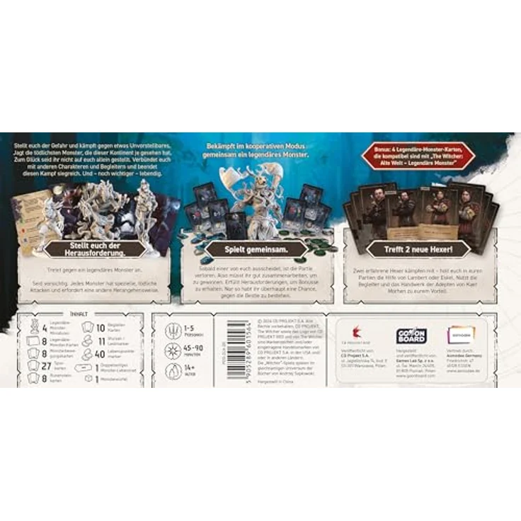 Go On Board The Witcher: Pfad des Schicksals – Legendäre Monster, Kennerspiel für 1-5 Spieler, ab 14 Jahren, 45-90 Minuten Spielzeit, Deutsch – Bild 4