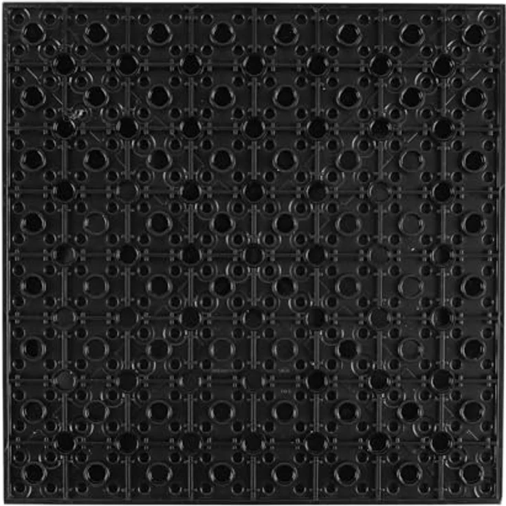 Stein-Experte Lego® 16x16 Bauplatten Schwarz, 4 Stück – Beidseitig bebaubar & langlebig – Bild 3