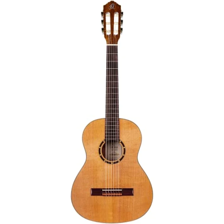 Ortega Guitars Family Series Konzertgitarre – ¾ Gitarre für Kinder – Zeder und Mahagoni mit Hochglanz Finish, Natur – Inklusive Gigbag (R122G-3/4) – Bild 5