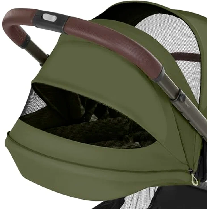 cybex Gold Kinderwagen Talos S LUX Tpe, Khaki, Kombikinderwagen mit 5-Punkte-Gurt, Federung, Einhand-Faltmechanismus, für Babyschale geeignet – Bild 13