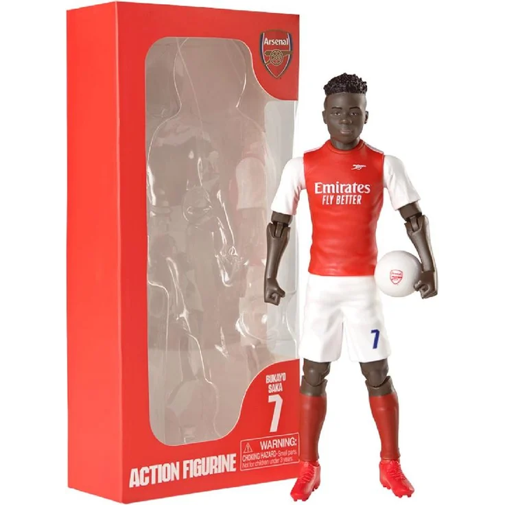 Banbotoys Arsenal Saka Actionfigur, 20 cm, beweglich, aus hochwertigem PVC
