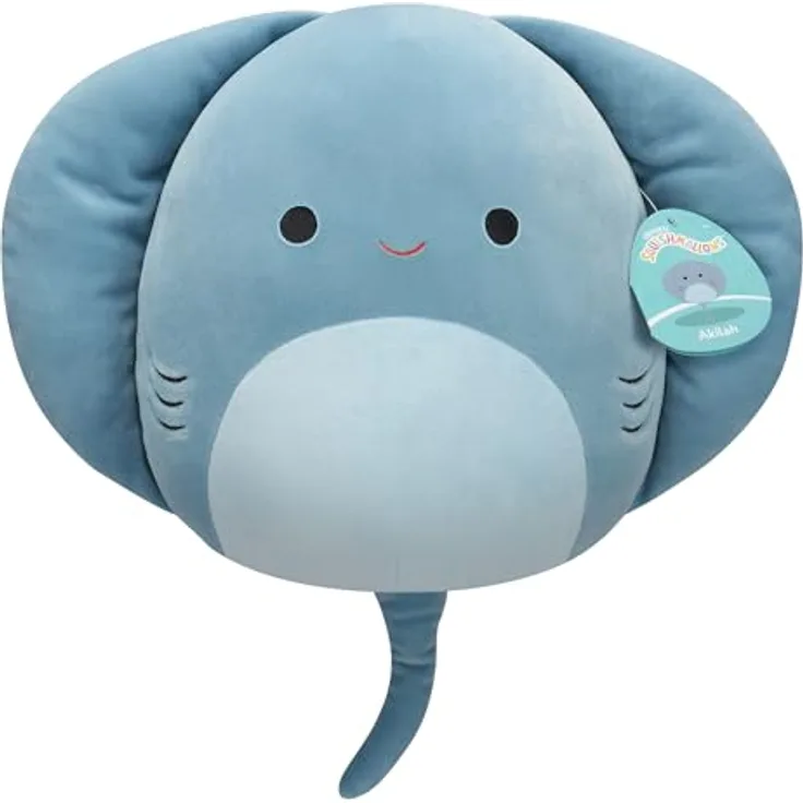 Squishmallows SQCR06619 - Akilah der Stachelrochen 30 cm, offizielles Jazwares Plüsch, superweiches Kuscheltier