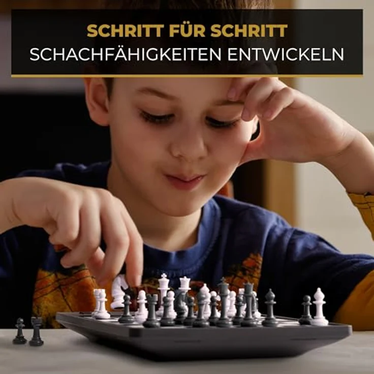 Millennium 2000 Chess Champion 2.0, Schachcomputer mit KI-Trainer und Farbdisplay, kompakt und mobil – Bild 2