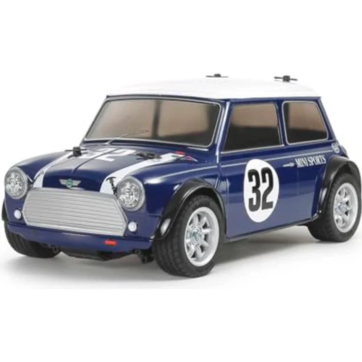 Tamiya 58747 1:10 RC Mini Cooper Racing MB-01, ferngesteuertes Auto im Bausatz, 2WD Antrieb, unlackiert – Bild 1