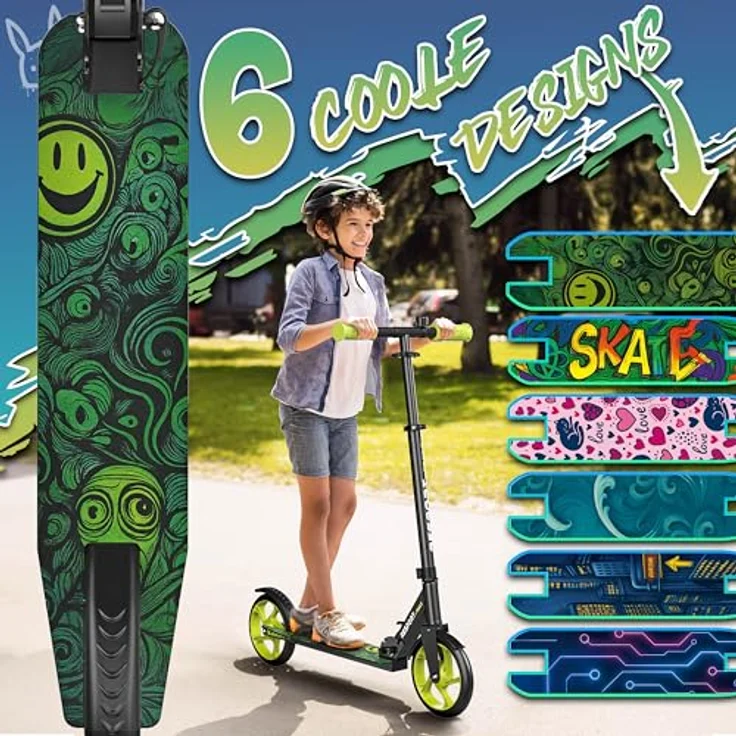 RE:SPORT Cityroller RE:SPORT® Trailz Scooter, klappbar und höhenverstellbar 87–102 cm, 200 mm große Räder, inkl. Klingel und Tragegurt, bis 100 kg belastbar – Bild 6