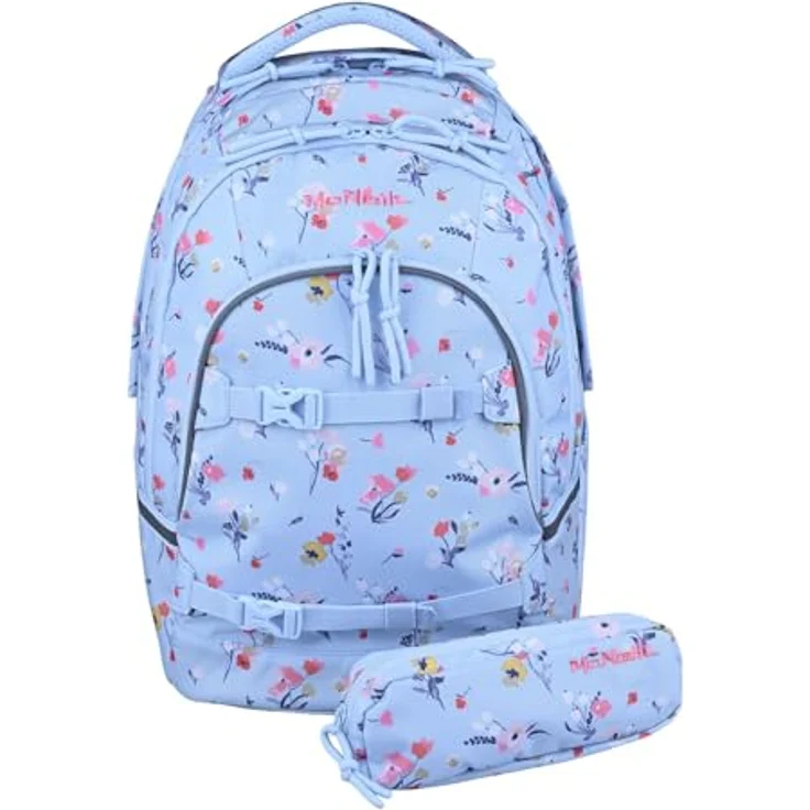 McNeill Milo Schulrucksack Provence, 27 l, reflektierendes Material, Blumenmotiv – Bild 1