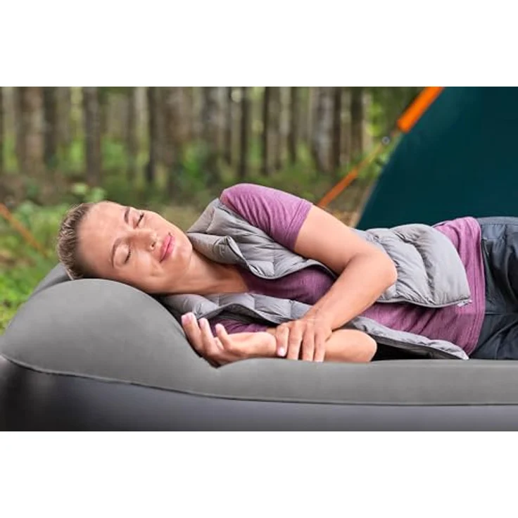 Bestway 671BU Tritech Luftmatratze, queensize mit integrierter USB-Pumpe und Kissen, robust und langlebig – Bild 4