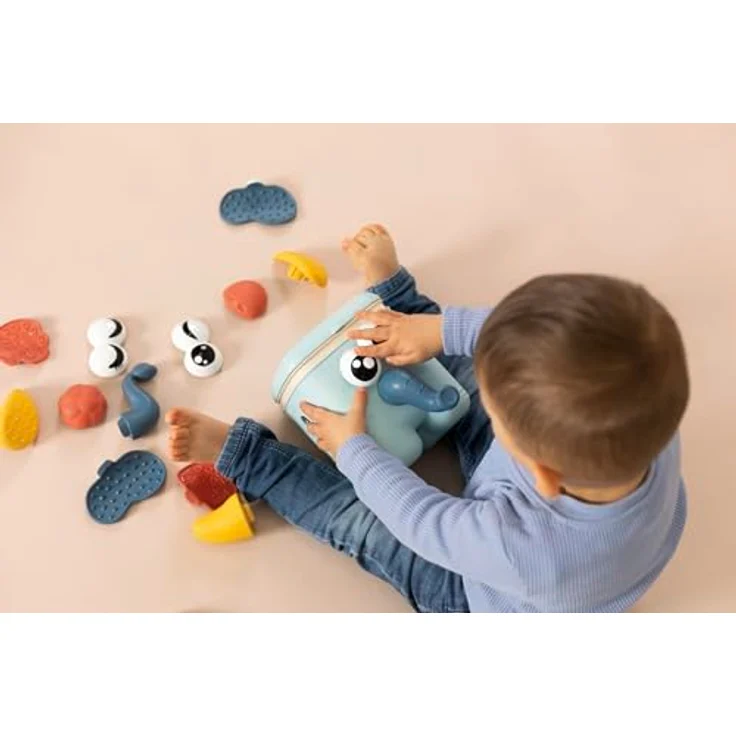 Smoby Little Smoby Steckspiel Kaboom Cube, buntes Steckspielzeug für Kleinkinder, fördert motorische Fähigkeiten, Made in Europe – Bild 7