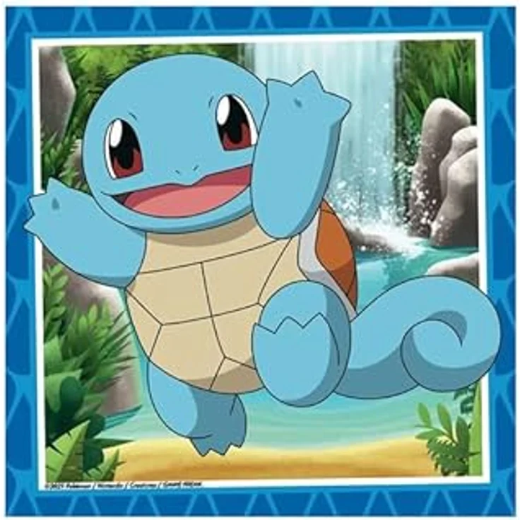 Ravensburger Puzzle 3x49 Teile Pokémon: Glumanda, Bisasam und Schiggy – Bild 5
