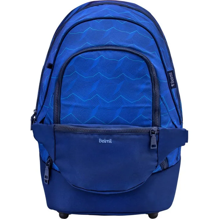 Belmil Schulrucksack Backpack & Fanny Pack, 2-tlg. Set, Polyester, Estate Blue