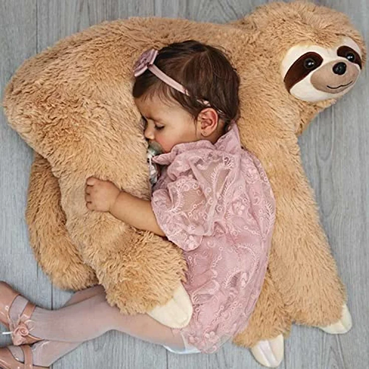 MikaMax Sloth Pillow – XL – Faultier Kuscheltier – XXL Kuscheltier – Teddy – Babyshower - Babyparty Geschenke – Super Weich - 60 cm – 23.5 Inch – Bild 3