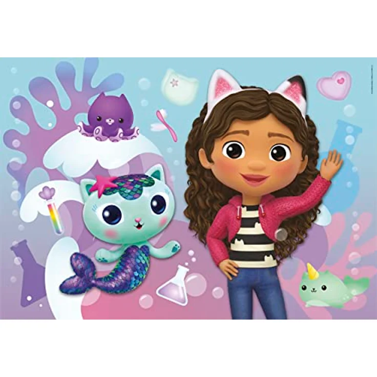 Clementoni DreamWorks Gabby's Dollhouse, 3 Puzzle mit 48 Teilen, buntes Kinderpuzzle mit Leuchtkraft für Kinder ab 5 Jahren, 25290 – Bild 4