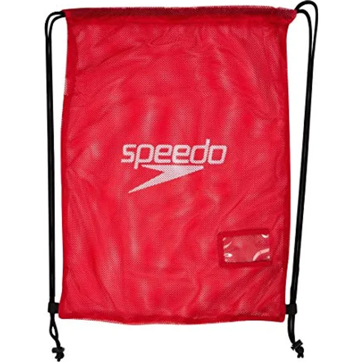 Speedo Unisex Erwachsene Equipment Mesh Bag Netzbeutel, Rot (Rot), Einheitsgröße
