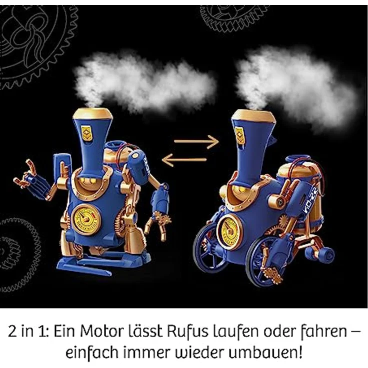 Kosmos Rufus, Experimentierkasten mit Ultraschall-Zerstäuber und 3 Modi, Steampunk-Design – Bild 2