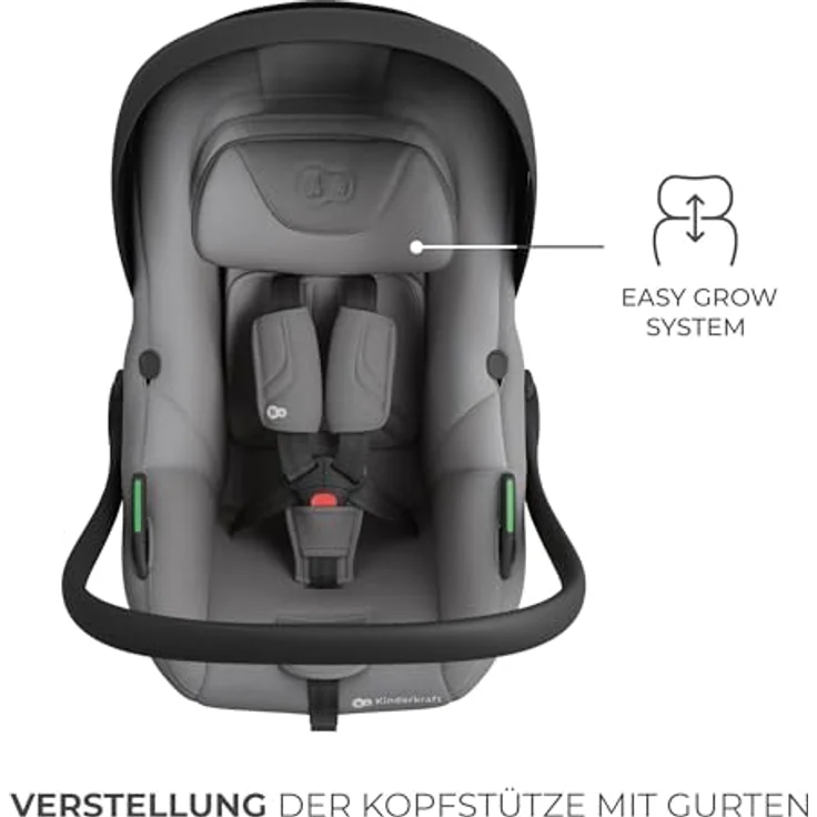 Kinderkraft i-Lite Babyschale mit Endura Safe FX Basis, ultraleicht 3,2 kg, i-Size konform, 90° Drehfunktion, inkl. Neugeboreneneinlage – Bild 9
