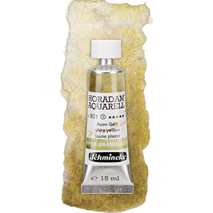 Schmincke HORADAM® AQUARELL Super Granulation Set Auen, 5 x 15 ml Tuben mit sehr stark granulierenden Farbtönen für Aquarellmalerei – Bild 4