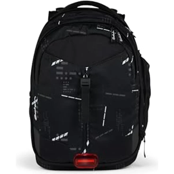 Satch Schulrucksack Match Reflective Style 2024, Polyester aus recycelten PET-Flaschen, erweiterbar auf 35 Liter, schwarz – Bild 8