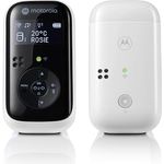 Motorola PIP15 Audio Babyphone, Baby Monitor mit HD Sound, 1.5 Zoll Display, 450 Meter Reichweite, Nachtlicht und Raumtemperaturüberwachung