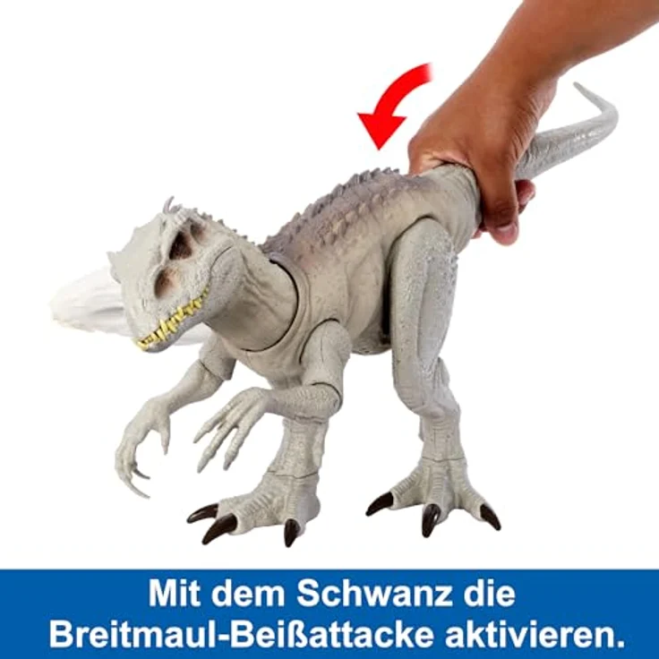 JURASSIC WORLD Indominus Rex - Interaktives Dinosaurier-Spielzeug mit Tarnfunktion und Kampfmodus, für Kinder ab 4 Jahren, HNT64 – Bild 4