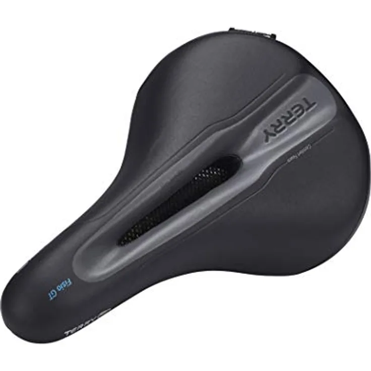 TERRY Fisio GT Men Sattel mit Light FeC Stahl-Gestell und DuraLux Microfiber Obermaterial in Schwarz, Sitzbreite: 9cm - 12cm