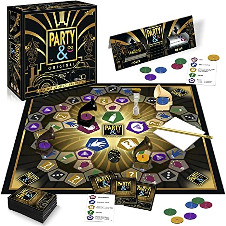 Diset Party & Co Original, Multitest-Brettspiel zum 30. Jubiläum für 2-20 Spieler, inkl. 400 Karten und 5 Testkategorien – Bild 3