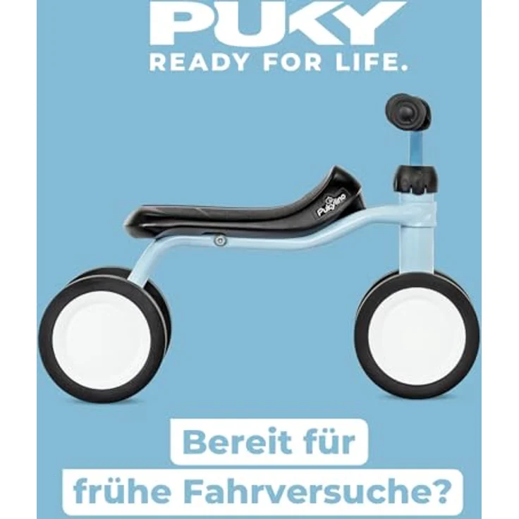 PUKY PUKYLINO Retro Blue, Indoor-Rutschfahrzeug für Kinder ab 1 Jahr, ergonomischer Sitz, Sicherheitslenkergriffe, pulverbeschichtet, leise Float-Laufräder – Bild 2