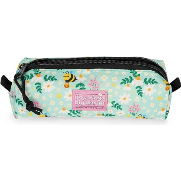 LEGAMI My Pencil Case, Thema Bee, Reißverschluss, aus recyceltem Polyester, L 22 x H 6 x W 6 cm – Bild 2