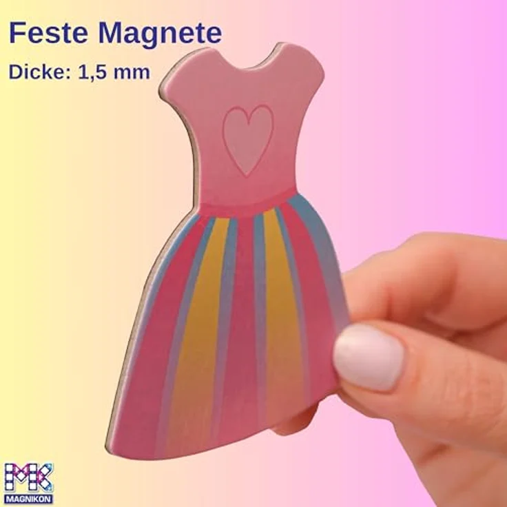MAGNIKON Anziehpuppe Magnetische Anziehpuppen Reisespiel Magnetspielbox Alice und Agatha (32-tlg., Puppe zum Ankleiden) - Magnetanziehpuppe, praktisches Magnetspiel für Kinder ab 3 Jahren – Bild 5