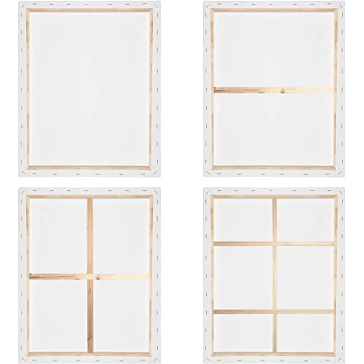 Artina Premium Keilrahmen Leinwand 30x40 cm, 5er Set, 100% Baumwolle, acrylmalfreundlich, dreifach grundiert – Bild 5