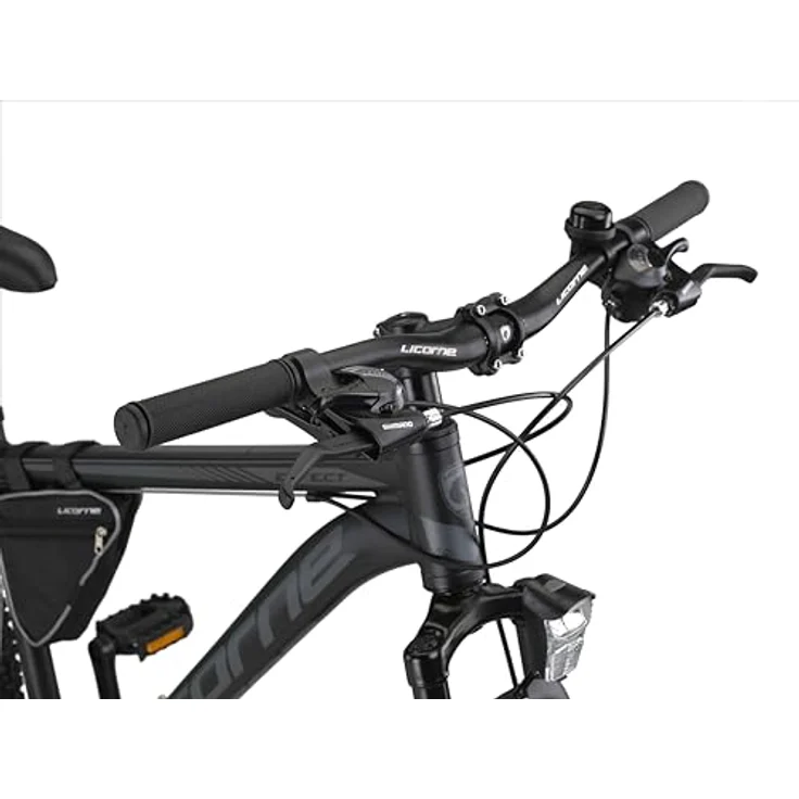 Licorne Bike Effect Premium Mountainbike Aluminium Discbremse Jungen Mädchen 21 Gang Schwarz/Anthrazit (2xDisc-Bremse) – Bild 5