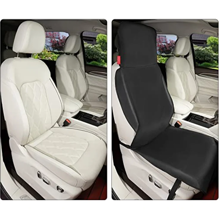 Kingsleeve Sitzschoner Universal Wasserabweisend Pflegeleicht 600D Oxford Atmungsaktiv Schonbezug Autositzbezug Werkstattschoner Auto Vordersitze – Bild 10
